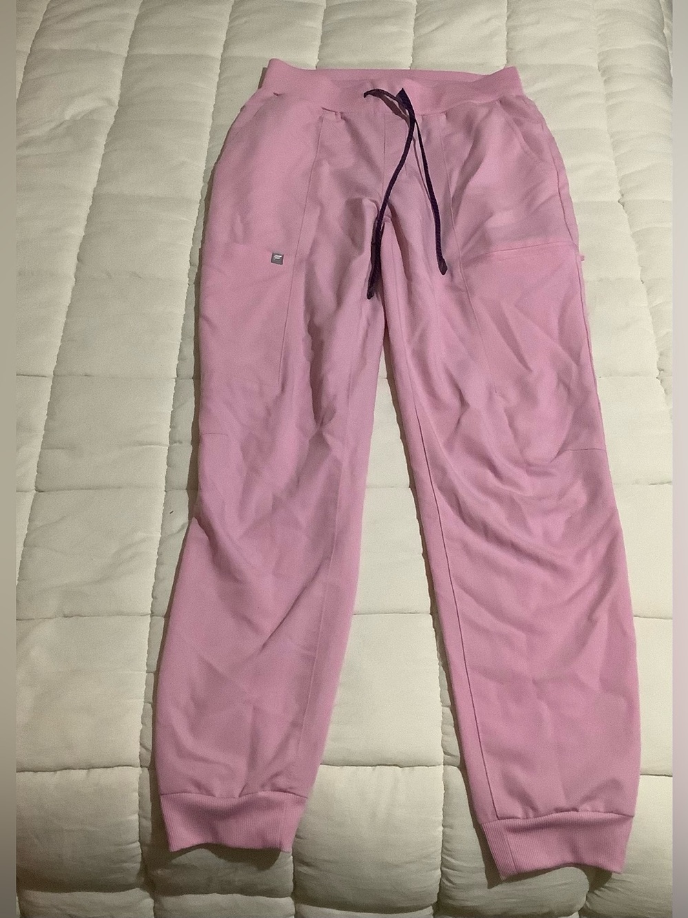 Fabletics Pink Marshmallow Joggers Scrubs Small